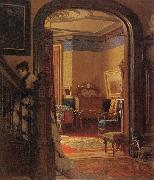 Eastman Johnson Not at Home oil painting artist